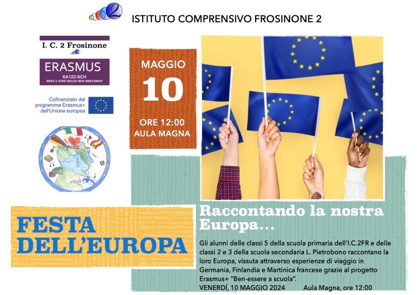 Festa dell’Europa 10 maggio- Aula magna Scuola Secondaria primo grado “Luigi Pietrobono”